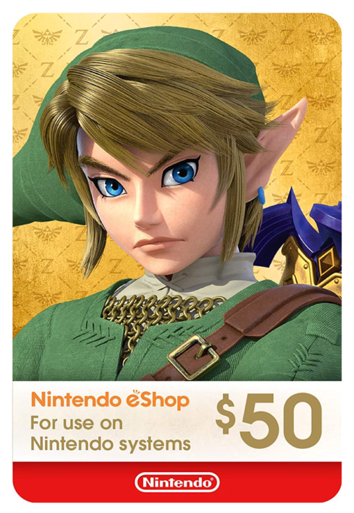 tarjeta de Nintendo de 50 dólares