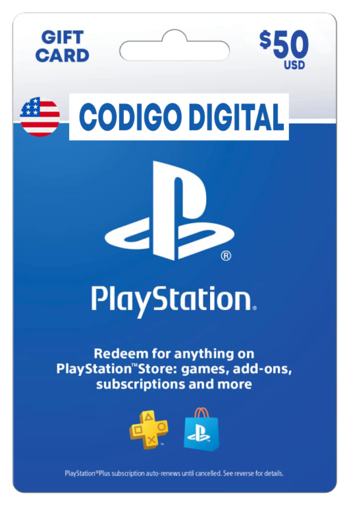 tarjeta de PlayStation de 50 dólares