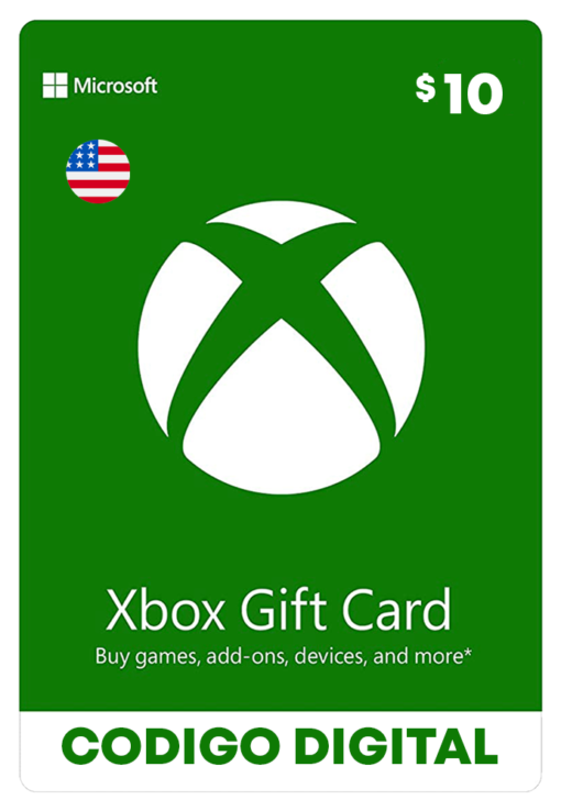 tarjeta de Xbox Live de 10 dólares para cuentas americanas