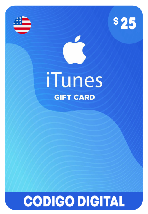 tarjetas de iTunes de 25 dólares para cuentas americanas