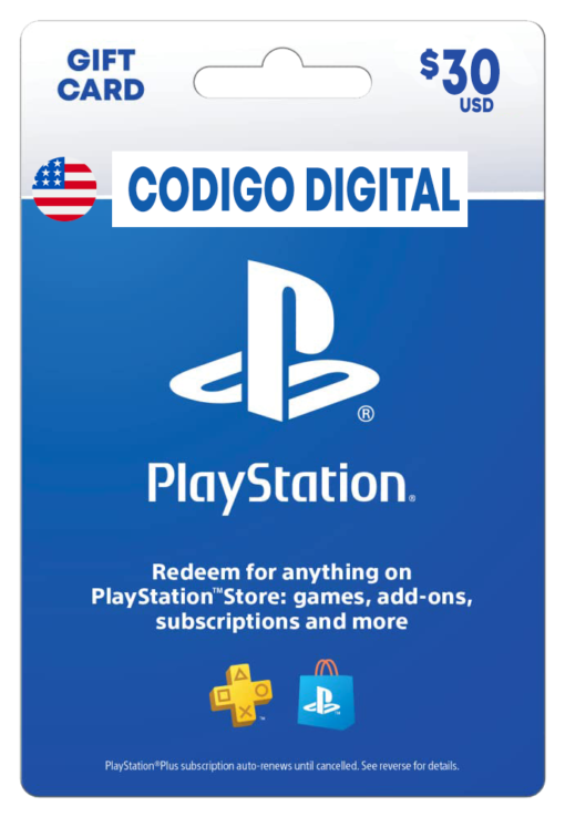 tarjeta de PlayStation de 30 dólares