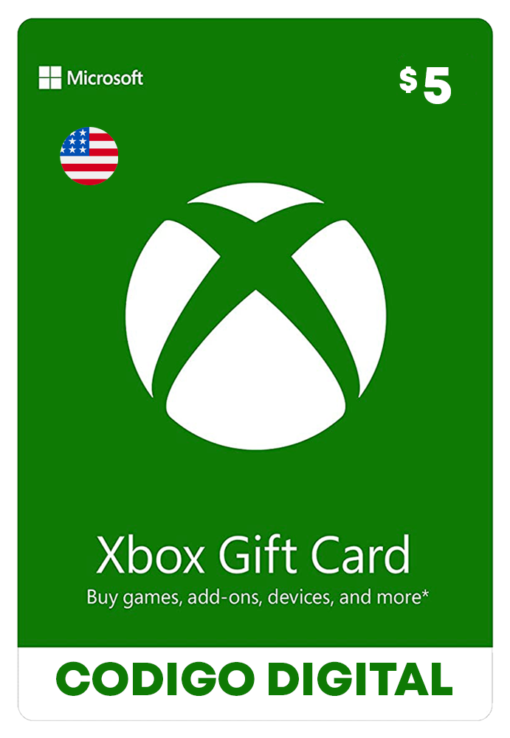 tarjeta de Xbox Live de 5 dólares para cuentas americanas