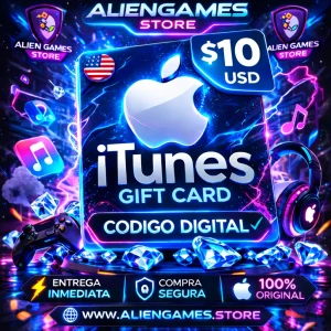 Apple iTunes Gift Card 10 USD código digital Apple ID región USA comprar AlienGames
