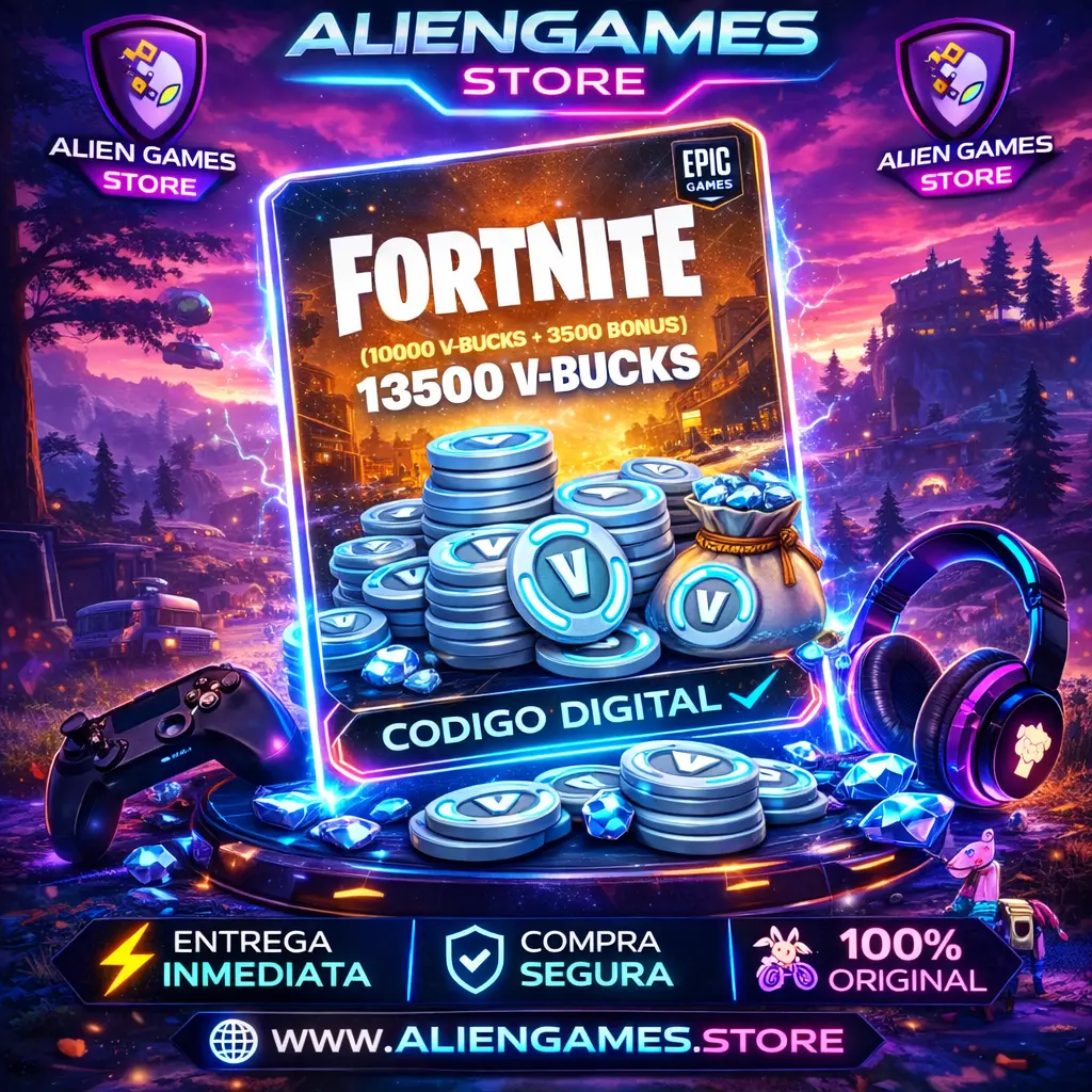 Fortnite 13500 V-Bucks Card