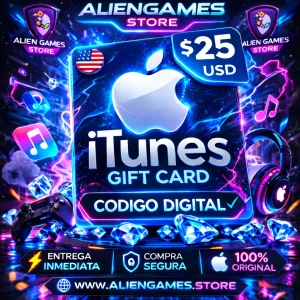 Apple iTunes Gift Card 25 USD código digital App Store región USA comprar tarjeta Apple