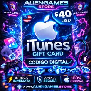 Apple iTunes Gift Card 40 USD código digital App Store Apple ID región USA comprar tarjeta Apple
