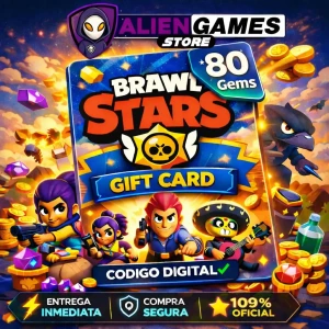 Brawl Stars 80 Gems Global recarga oficial comprar gemas Brawl Stars entrega inmediata AlienGames Store