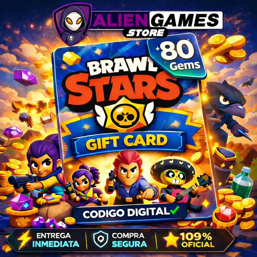 Brawl Stars 80 Gems Global – Recarga Oficial Entrega Inmediata