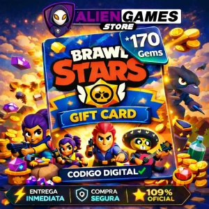 Brawl Stars 170 Gems Global recarga oficial comprar gemas Brawl Stars entrega inmediata AlienGames Store