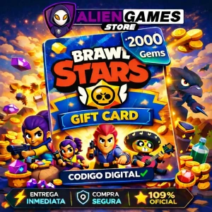 Brawl Stars 2000 Gems Global recarga oficial comprar gemas Brawl Stars entrega inmediata AlienGames Store