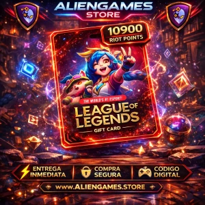 Riot Points 10900 RP comprar RP League of Legends recarga Riot Points AlienGames Store