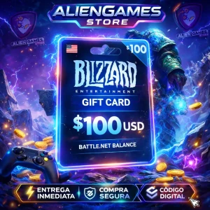 Blizzard Battle.net Gift Card 100 USD código digital saldo Battle.net Blizzard comprar tarjeta Blizzard