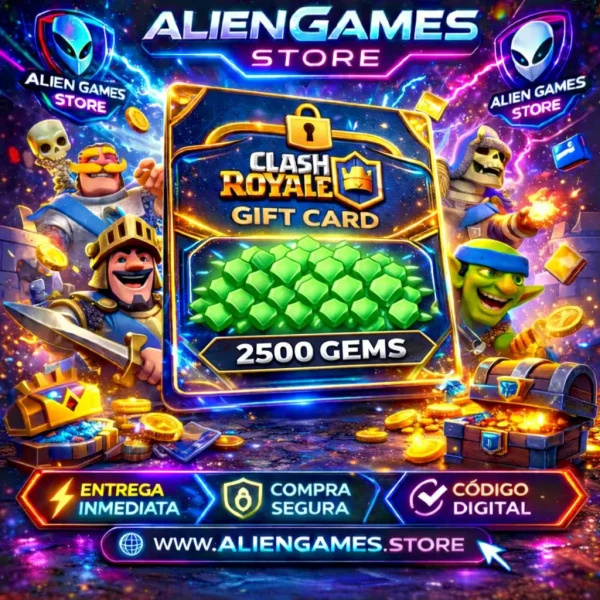 Clash Royale 2500 Gems recarga gemas Clash Royale comprar gems Clash Royale
