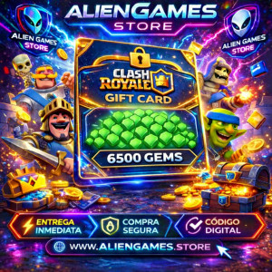 Clash Royale 6500 Gems recarga gemas Clash Royale comprar gems Clash Royale entrega inmediata AlienGames Store