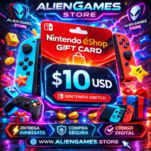 Nintendo eShop Gift Card 10 USD código digital Nintendo Switch comprar tarjeta Nintendo Bolivia
