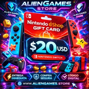 Nintendo eShop Gift Card 20 USD código digital Nintendo Switch región USA comprar saldo Nintendo