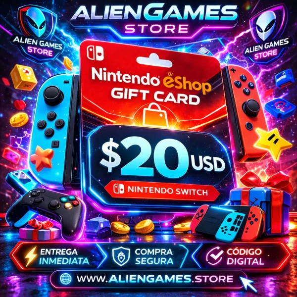 Nintendo eShop Bolivia Gift Card 20 USD USA