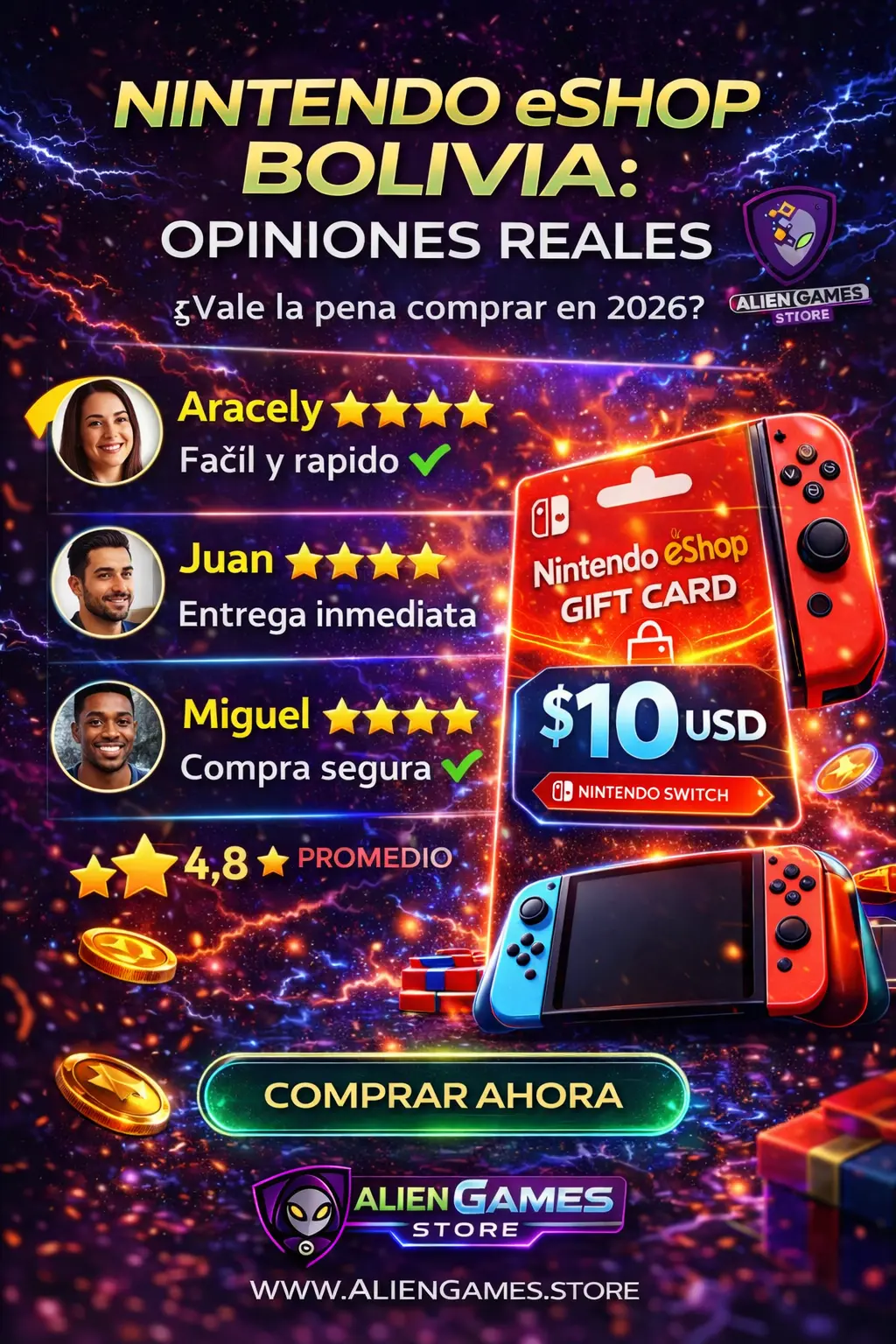 Nintendo eShop Bolivia opiniones