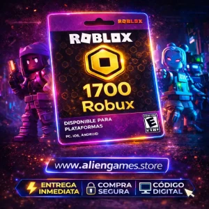 Roblox Robux 1700 recarga Robux comprar Robux Roblox digital AlienGames Store Bolivia