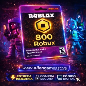 Roblox Robux 800 recarga Robux comprar Robux Roblox digital AlienGames Store Bolivia y Latam