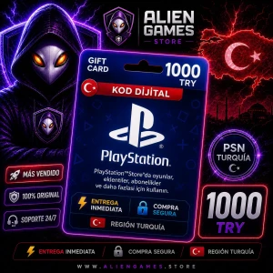 PSN 1000 TRY Gift Card PlayStation Turquía código digital original para PlayStation Store Turquía con entrega inmediata