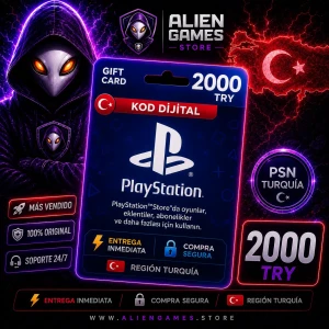 PSN 2000 TRY Gift Card PlayStation Turquía código digital original para PlayStation Store Turquía con entrega inmediata