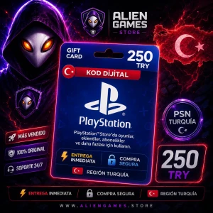 PSN 250 TRY Gift Card PlayStation Turquía