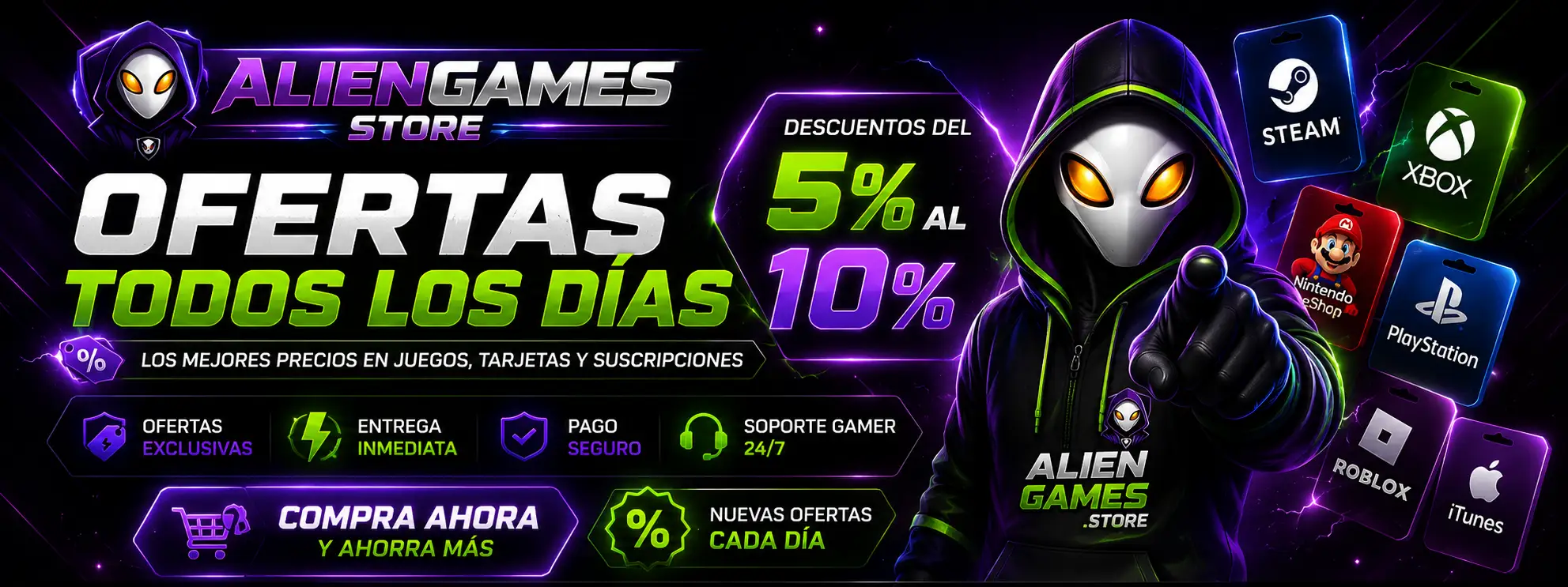 Descuentos AlienGames
