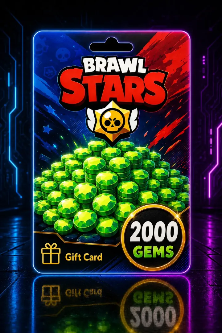 Brawl Stars 2000 Gems Global – Recarga Digital Entrega Inmediata