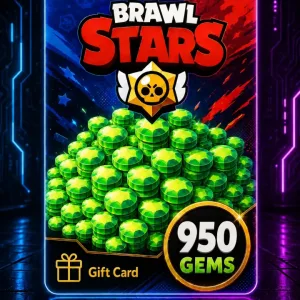 Brawl Stars 950 Gems gift card digital con gran paquete de gemas para comprar en AlienGames.store.