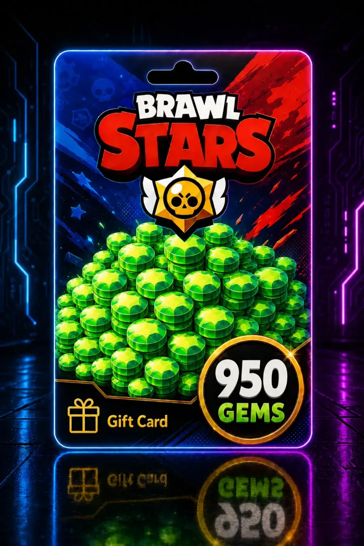 Brawl Stars 950 Gems Global – Recarga Digital Entrega Inmediata