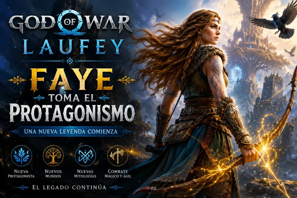 Faye protagonista de God of War Laufey en la nueva aventura de Santa Monica Studio para PS5