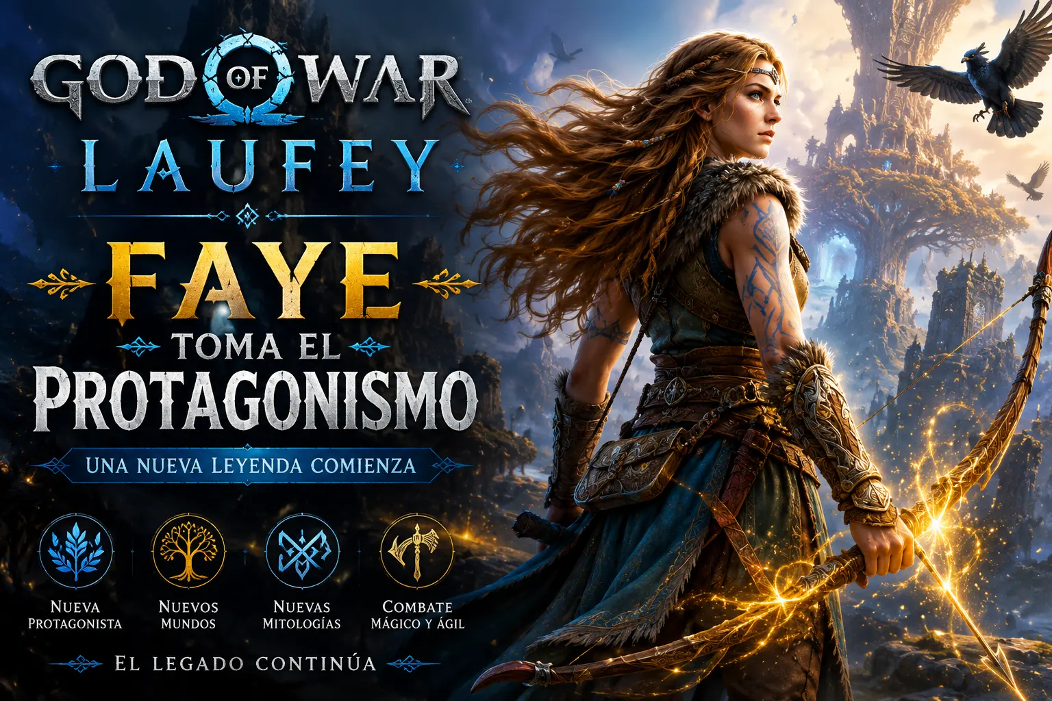 Faye protagonista de God of War Laufey en la nueva aventura de Santa Monica Studio para PS5