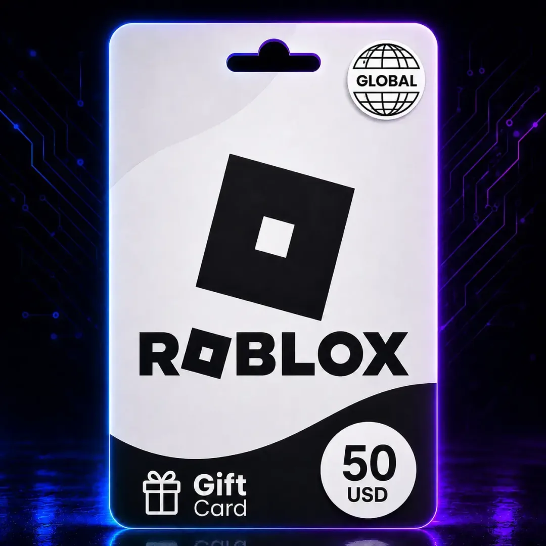 Roblox 50 USD – Gift Card USA – Código Digital Robux – Entrega Inmediata