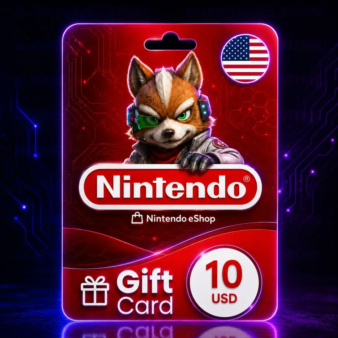 Nintendo eShop 10 USD (USA) – Gift Card Digital – Entrega Inmediata