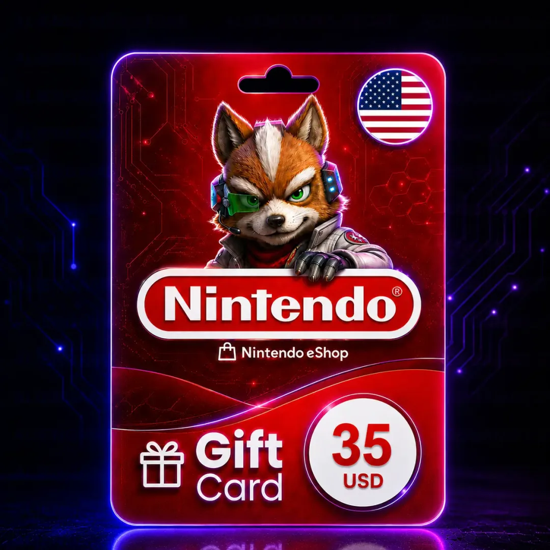 Nintendo eShop 35 USD (USA) – Gift Card Digital – Entrega Inmediata