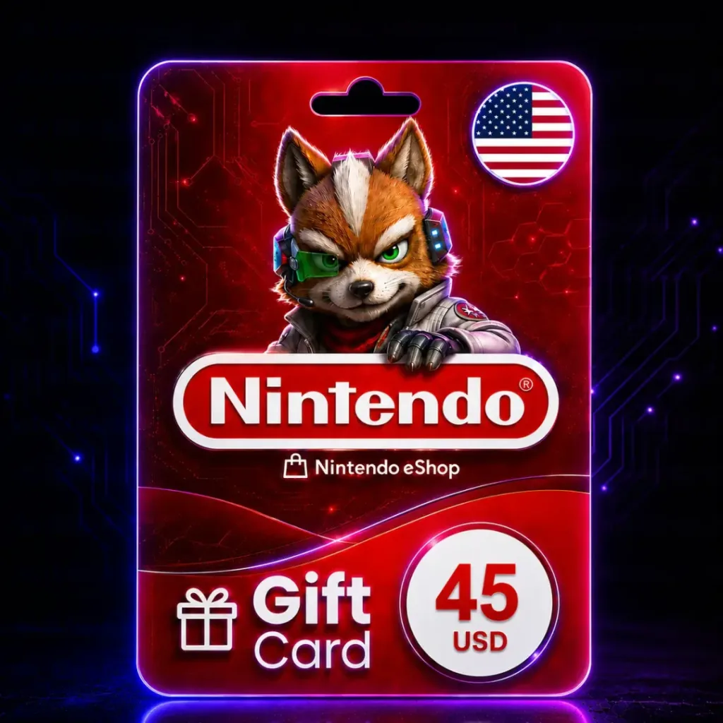 Nintendo eShop 45 USD (USA) – Gift Card Digital – Entrega Inmediata