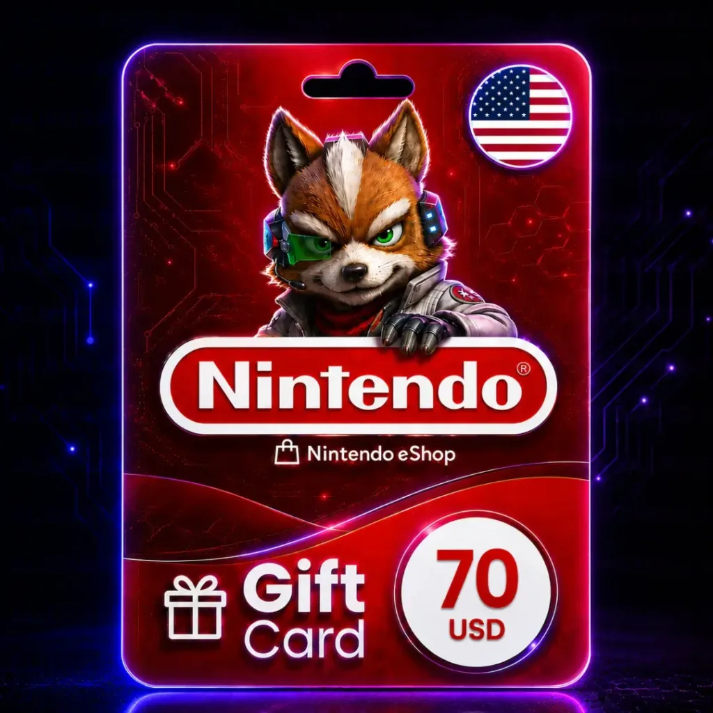 Nintendo eShop 70 USD (USA) – Gift Card Digital – Entrega Inmediata